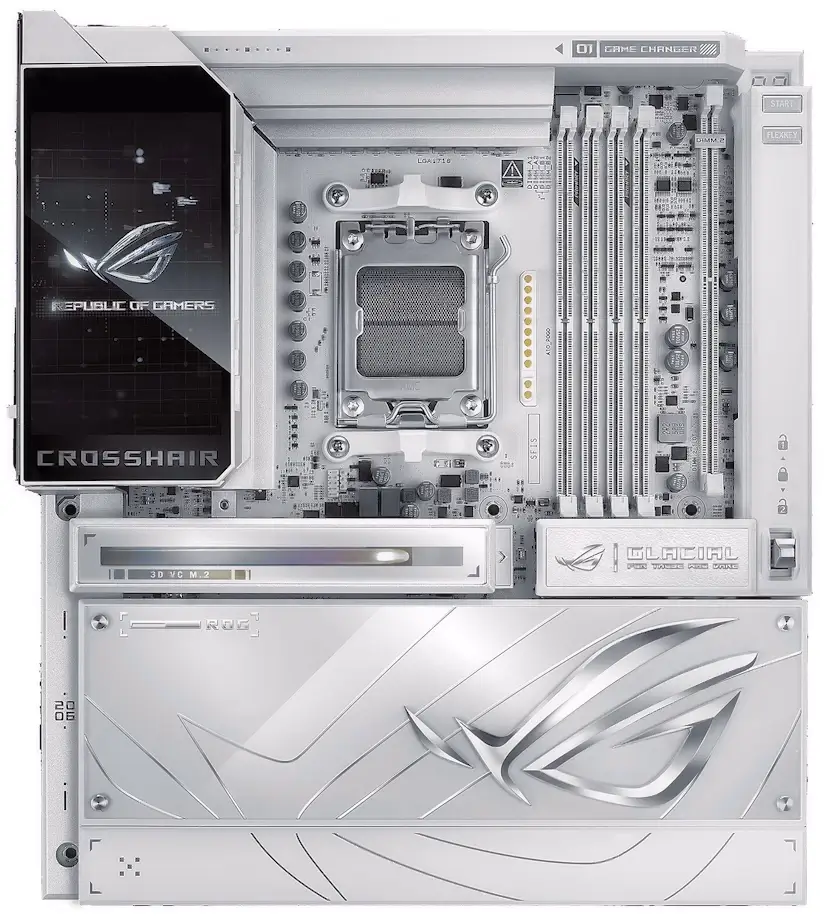 Montaje Placa Base ASUS ROG CROSSHAIR X870E GLACIAL El Vellón El Vellón PC - Montaje Placa Base ASUS ROG CROSSHAIR X870E GLACIAL El Vellón